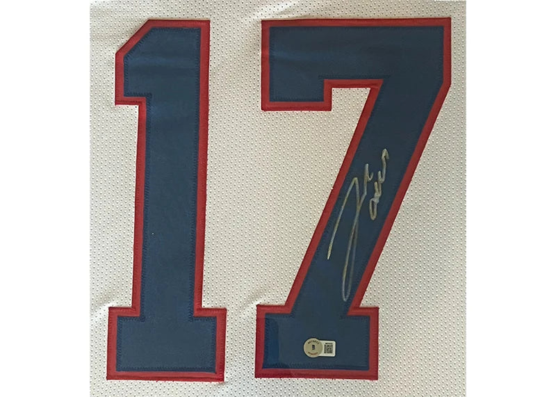 Josh Allen Signed Buffalo Framed Jersey 34x42 (Beckett)