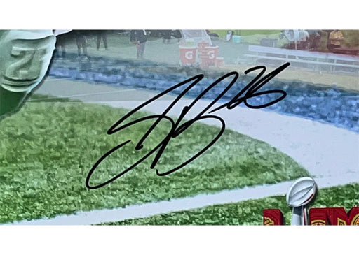 Saquon Barkley Signed Philadelphia 16x20 Football Photo (PSA)