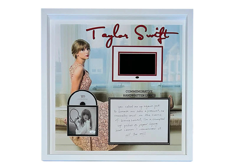 Taylor Swift Signed 3D with Playable Video Framed 25x25 (JSA)