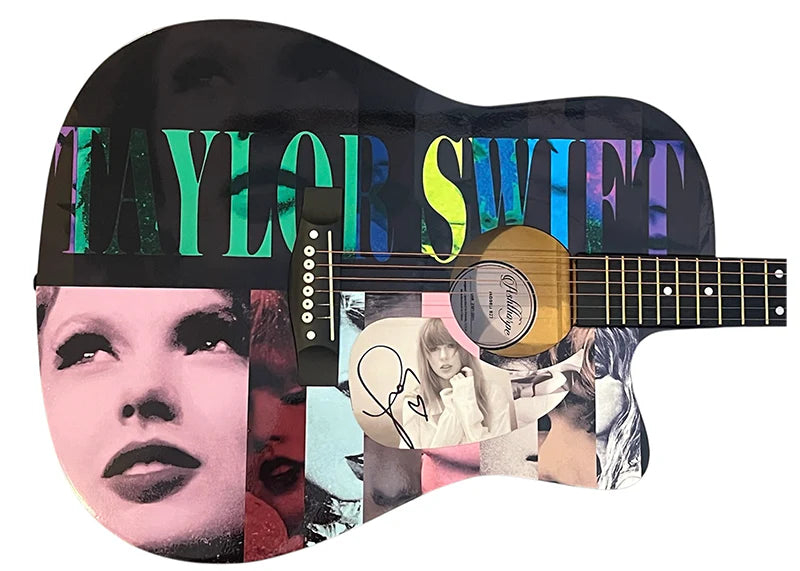 Taylor Rsa Taylor Swift Signed Acoustic Guitar - Collage (JSA) — RSA