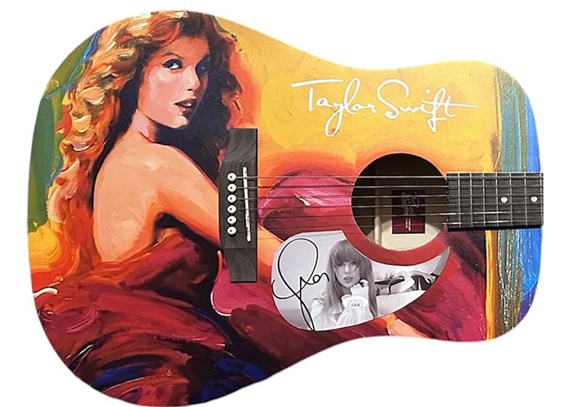 Taylor Swift Signed Acoustic Guitar - Painted Style (JSA)