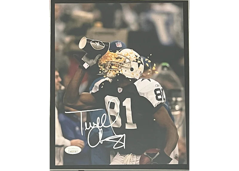 Terrell Owens Signed Dallas 3D Light Up Framed Football 23x23 Photo (JSA)