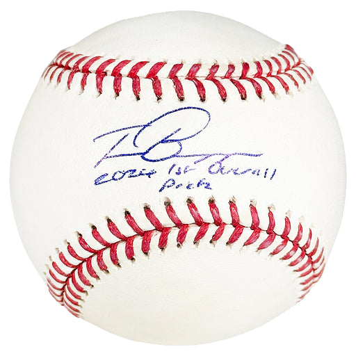 Travis Bazzana Signed 2024 1st Overall Pick Inscription Rawlings Official Major League Baseball (Fanatics/MLB)