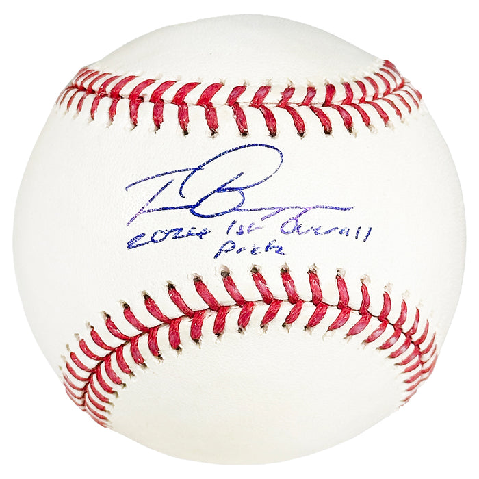 Travis Bazzana Signed 2024 1st Overall Pick Inscription Rawlings Official Major League Baseball (Fanatics/MLB)