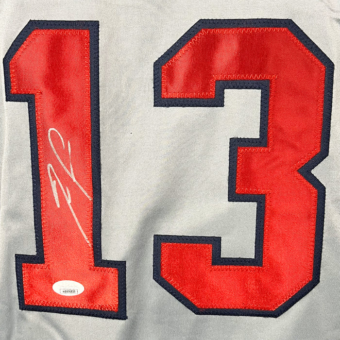 Ronald Acuna Jr Signed Atlanta Grey Baseball Jersey (JSA)