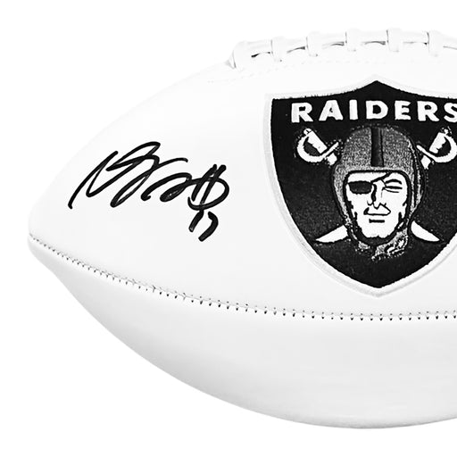 Davante Adams Signed Las Vegas Raiders Official NFL Team Logo Football (Beckett)