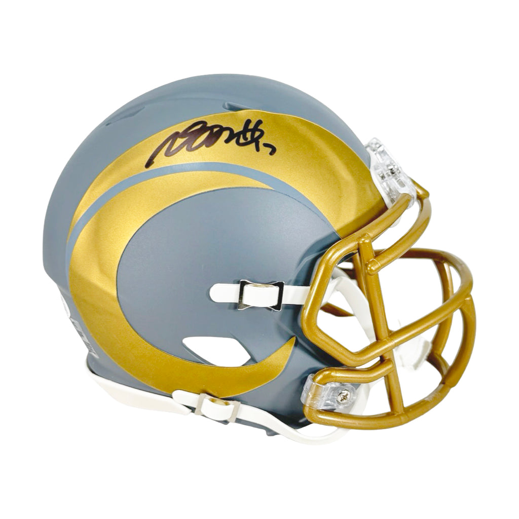 Davante Adams Signed Los Angeles Rams Slate Alternate Speed Mini Football  Helmet (JSA)