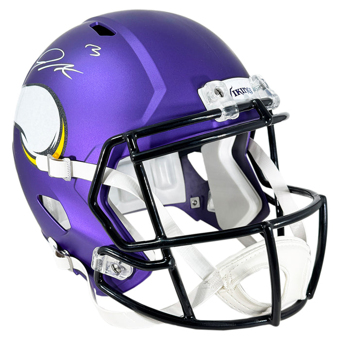 Jordan Addison Signed Minnesota Vikings Speed Full-Size Replica Football Helmet (JSA)