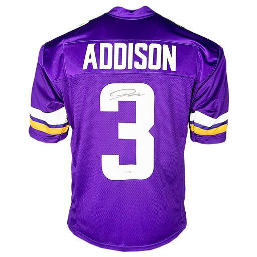 Jordan Addison Signed Minnesota Purple Football Jersey (JSA)