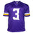 Jordan Addison Signed Minnesota Purple Football Jersey (Beckett)