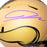 Jordan Addison Signed Purple Ink Minnesota Vikings Salute to Service 2023 Mini Football Helmet (JSA)