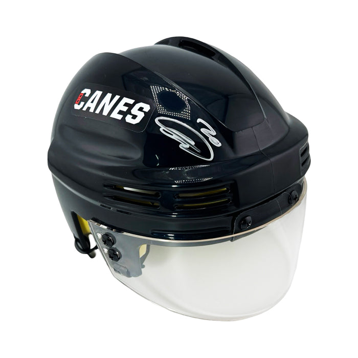 Sebastian Aho Signed Carolina Hurricanes Mini NHL Hockey Helmet (Fanatics)