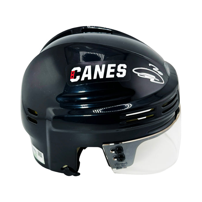 Sebastian Aho Signed Carolina Hurricanes Mini NHL Hockey Helmet (Fanatics)