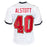 Mike Alstott Signed Tampa Bay White Football Jersey (Beckett)