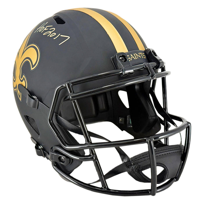 Morten Andersen Signed HOF 2017 Inscription New Orleans Saints Eclipse Full-Size Replica Football Helmet (JSA)