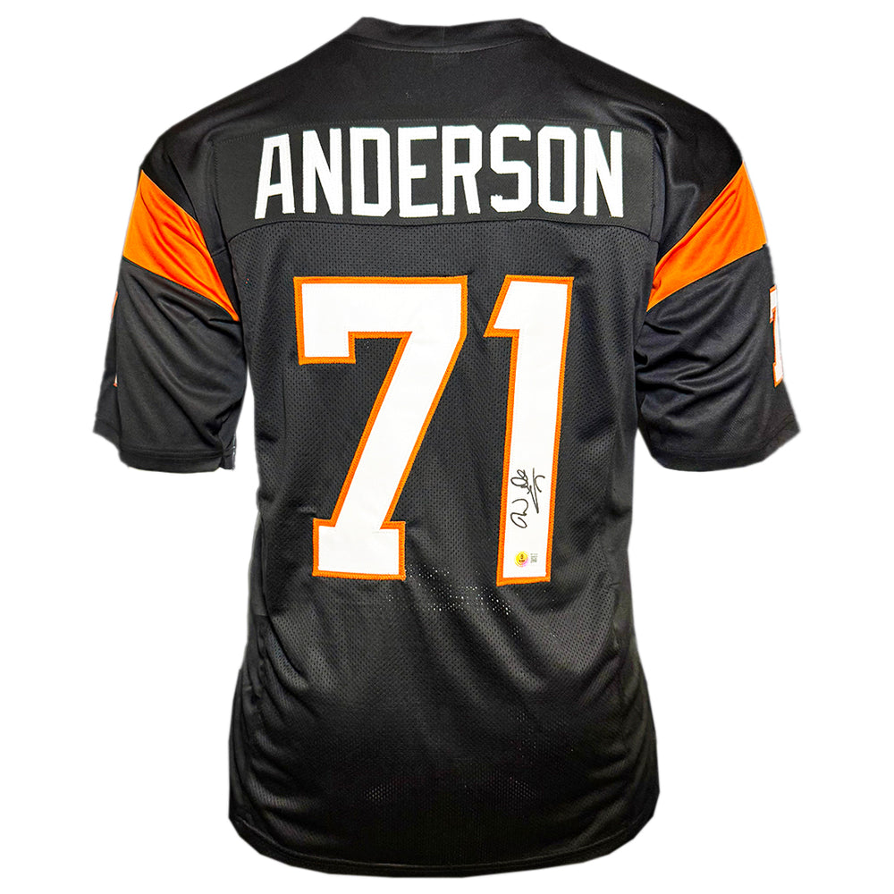 Willie Anderson Signed Cincinnati Black Football Jersey (Beckett)