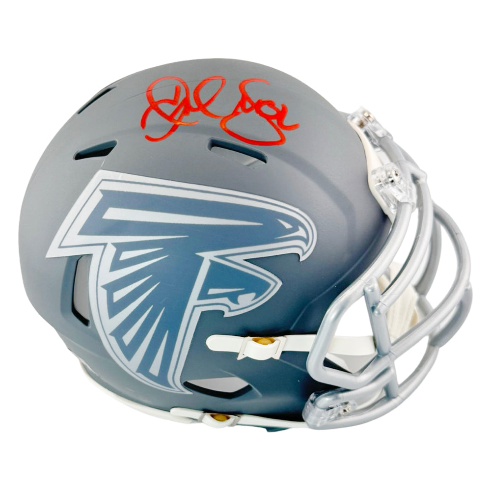 Jamal Anderson Signed Atlanta Falcons Slate Alternate Speed Mini Footb — RSA