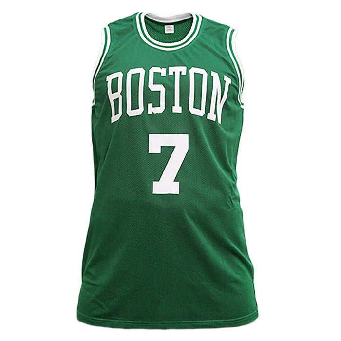 Nate Tiny Archibald Signed HOF 91 Inscription Boston Pro Style Autographed Basketball Jersey Green (Beckett)