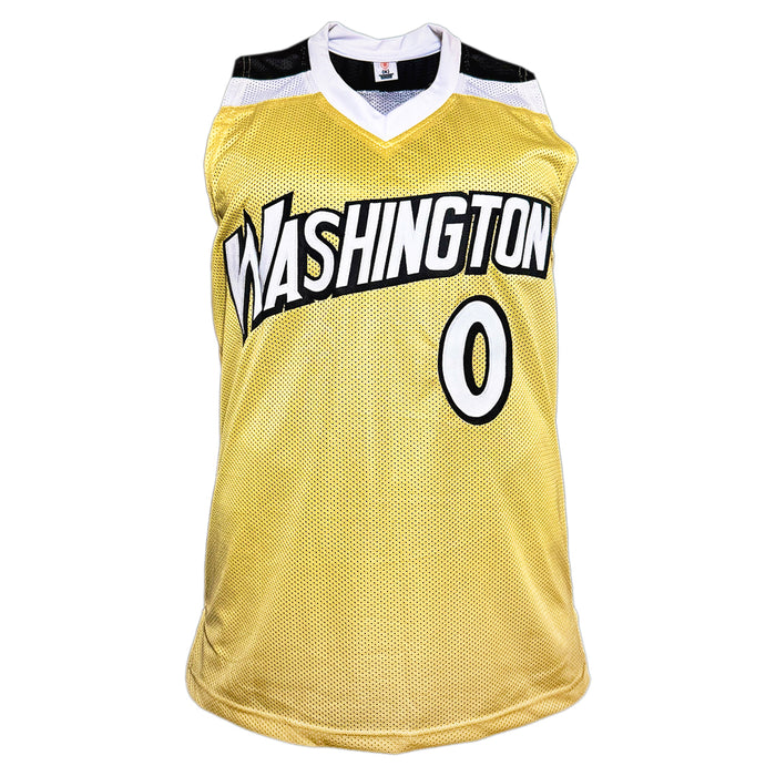 Gilbert Arenas Signed Washington Gold Basketball Jersey (Beckett)