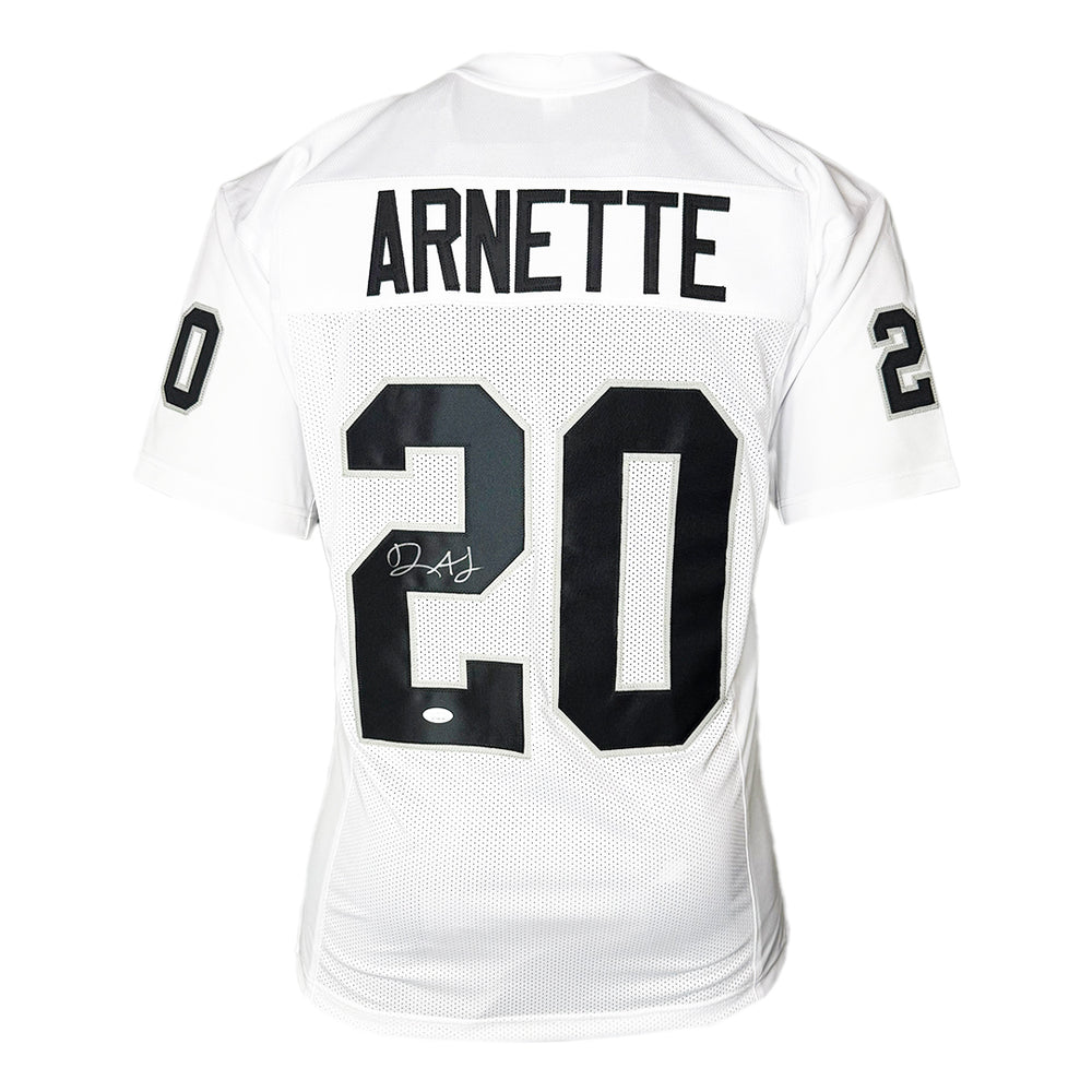 Damon Arnette Signed Las Vegas White Football Jersey (JSA)
