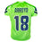 Elijah Arroyo Signed Seattle Green Game Style Football Jersey (JSA)