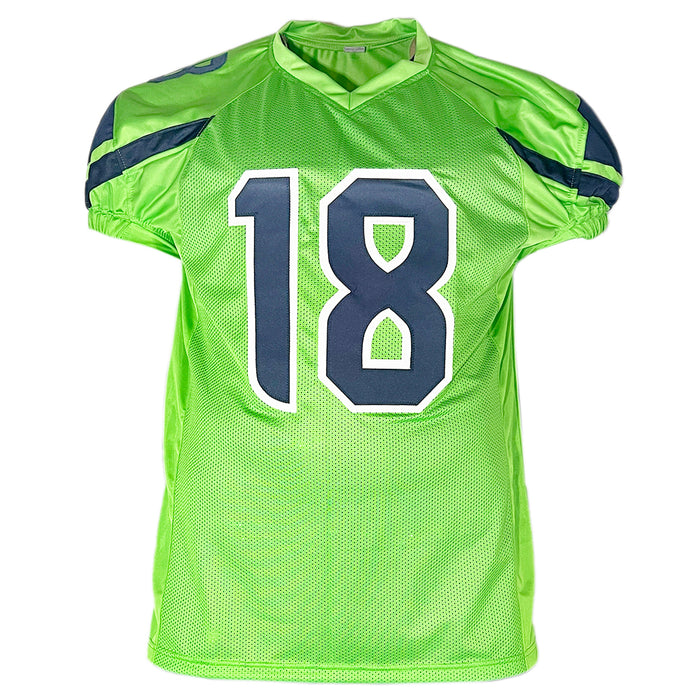 Elijah Arroyo Signed Seattle Green Game Style Football Jersey (JSA)