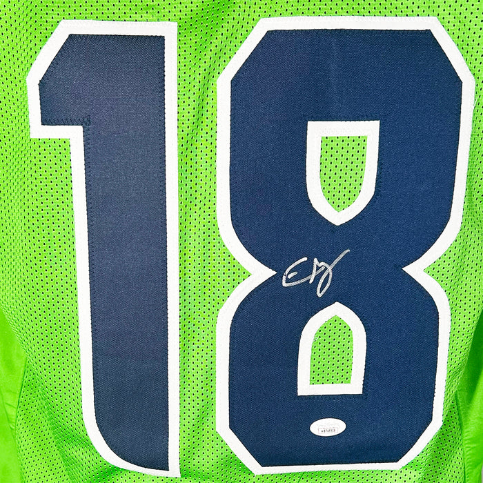 Elijah Arroyo Signed Seattle Green Game Style Football Jersey (JSA)