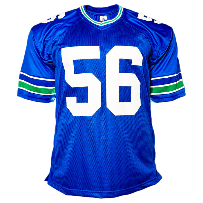 Cliff Avril Signed Seattle Royal Blue Football Jersey (JSA)
