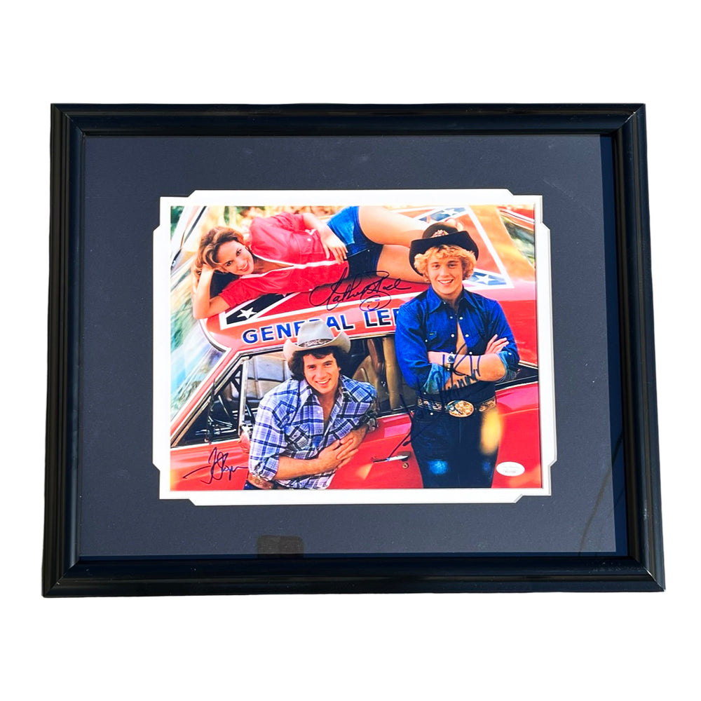 Dukes of Hazzard Signed Pose 2 Framed 11x14 Photo (JSA)