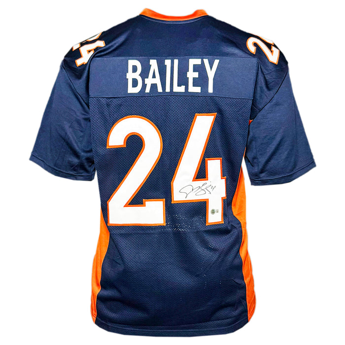 Champ Bailey Signed Denver Navy Football Jersey (Beckett)