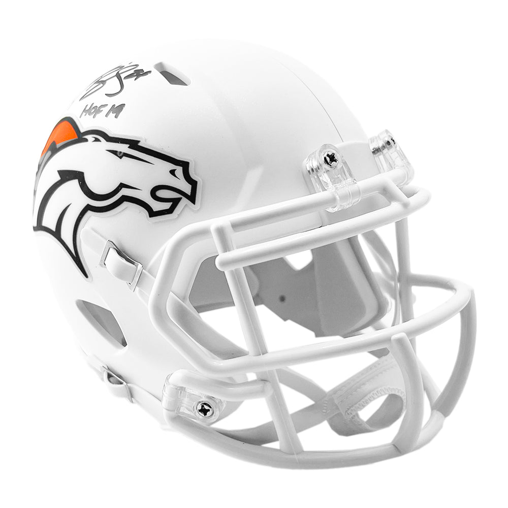 Champ Bailey Signed HOF 2019 Inscription Denver Broncos Alt 2024 Speed Mini Football Helmet (Beckett)