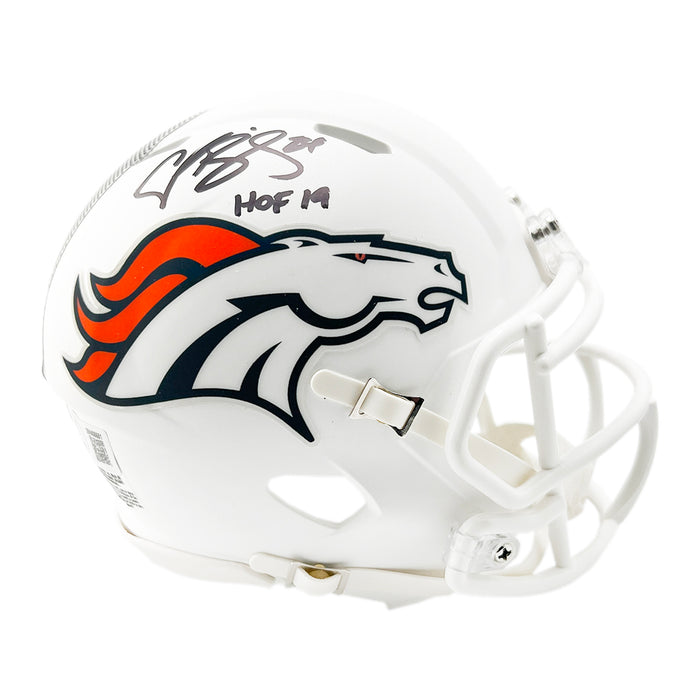 Champ Bailey Signed HOF 2019 Inscription Denver Broncos Alt 2024 Speed Mini Football Helmet (Beckett)