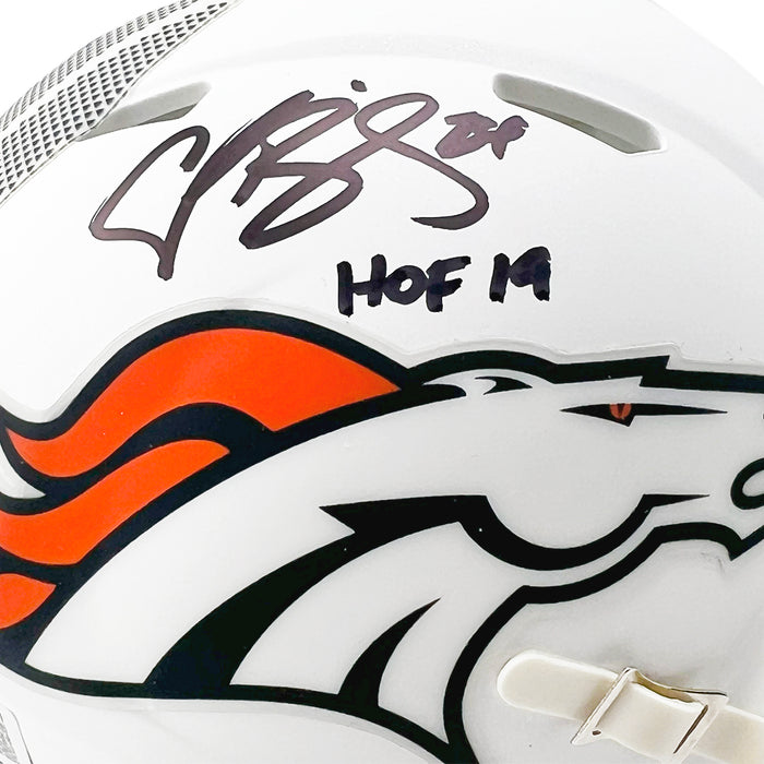 Champ Bailey Signed HOF 2019 Inscription Denver Broncos Alt 2024 Speed Mini Football Helmet (Beckett)