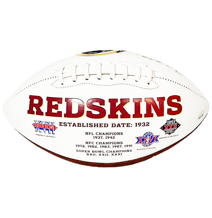 Champ Bailey Signed Washington Redskins Official NFL Team Logo White Football (JSA)