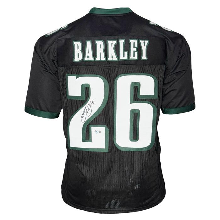 Saquon Barkley Signed Philadelphia Black Football Jersey (Beckett)