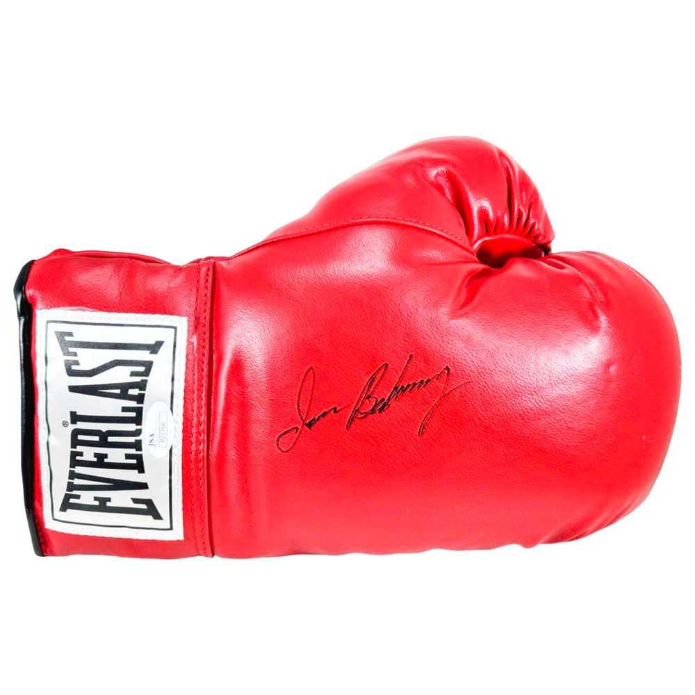 Iran Barkley Signed Red Boxing Glove (JSA)