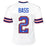 Tyler Bass Signed Buffalo White Football Jersey (JSA)