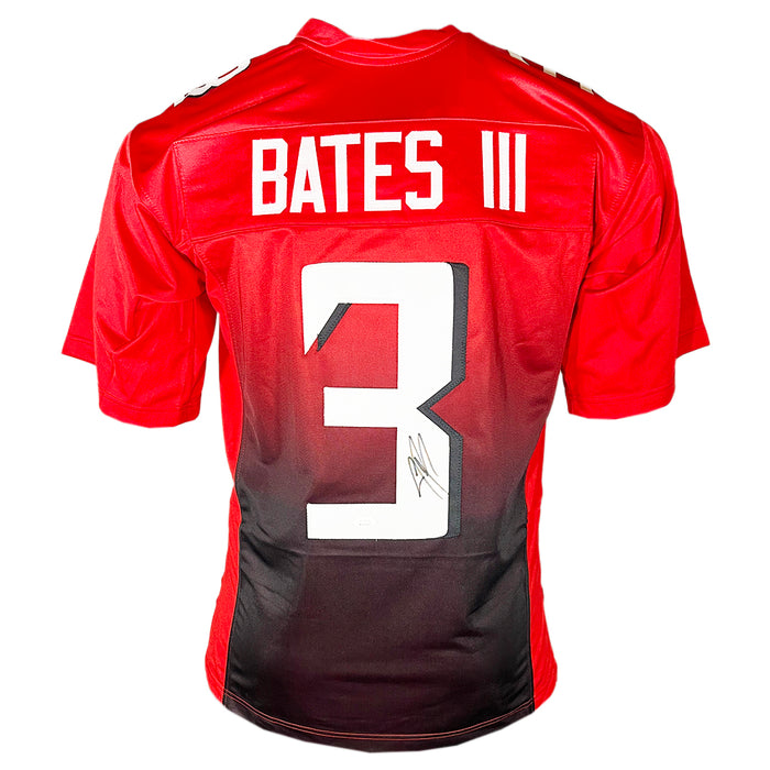 Jessie Bates III Signed Atlanta Red Football Jersey (JSA)
