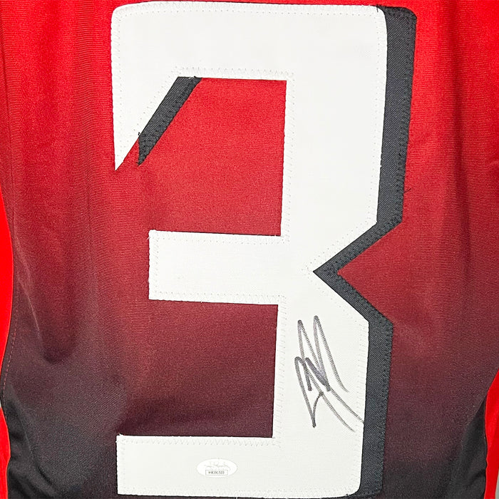 Jessie Bates III Signed Atlanta Red Football Jersey (JSA)