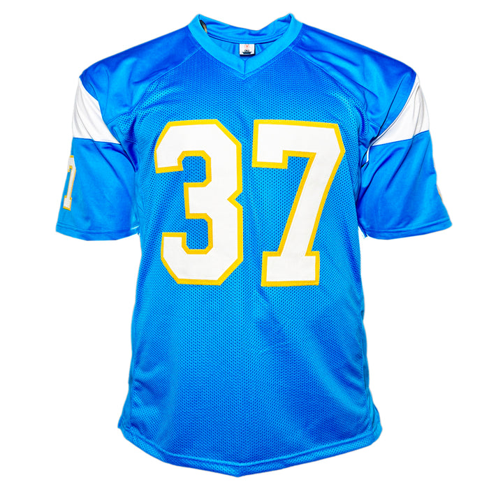 Hank Bauer Signed Los Angeles Light Blue Football Jersey (JSA)
