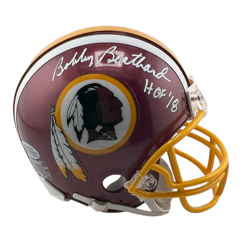 Bobby Beathard Signed HOF 18 Inscription Washington Redskins Mini Football Helmet (Beckett)
