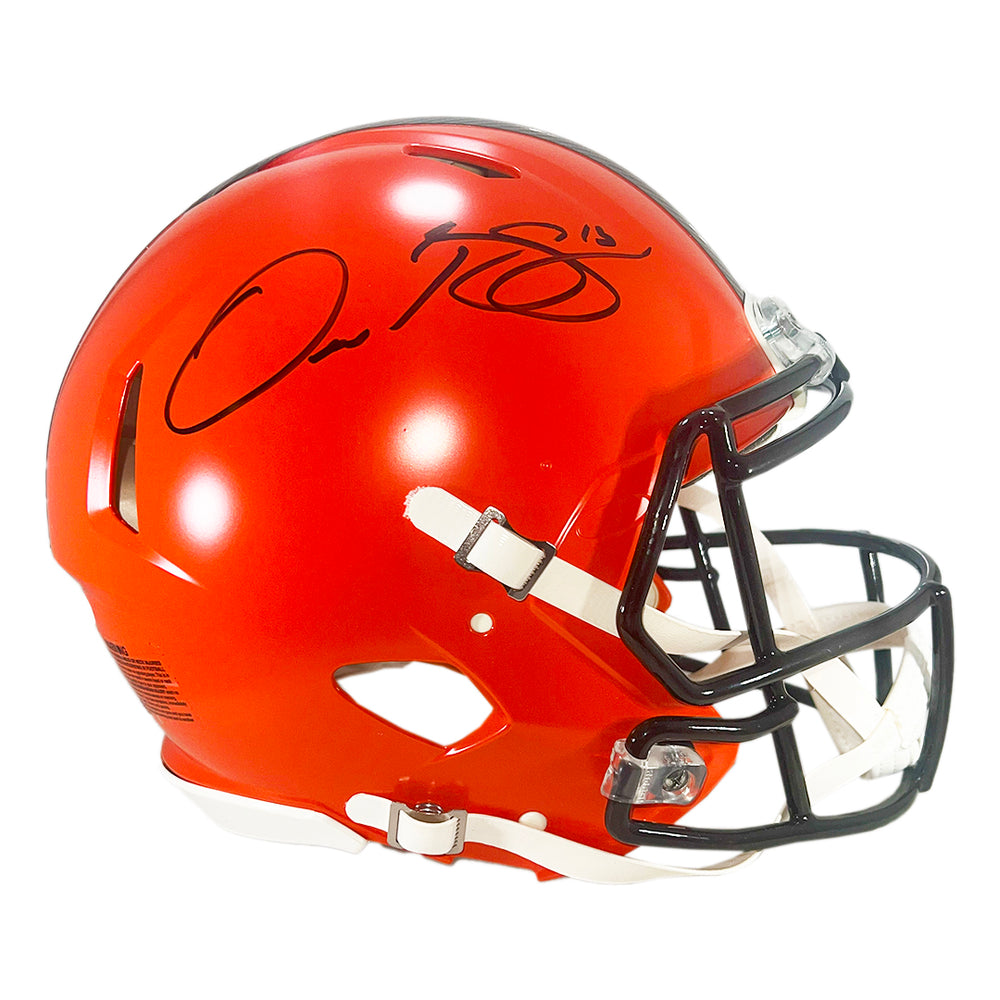Odell Beckham Jr Signed Cleveland Browns Authentic Speed Full-Size Football Helmet (JSA)