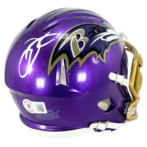 Odell Beckham Jr Signed Baltimore Ravens Flash Speed Mini Football Helmet (Beckett)