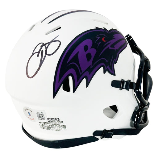 Odell Beckham Jr Signed Baltimore Ravens Lunar Eclipse Speed Mini Football Helmet (Beckett)