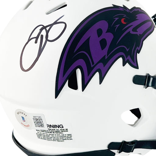 Odell Beckham Jr Signed Baltimore Ravens Lunar Eclipse Speed Mini Football Helmet (Beckett)