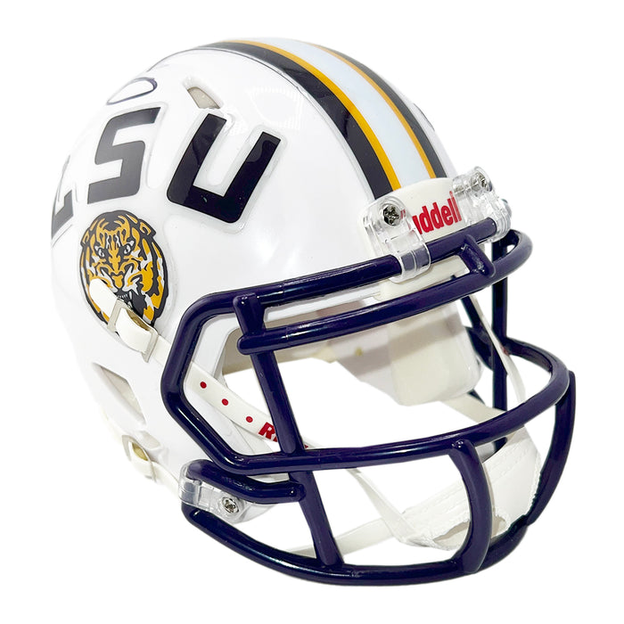 Odell Beckham Jr Signed LSU Tigers Speed Mini Football White Helmet (Beckett)