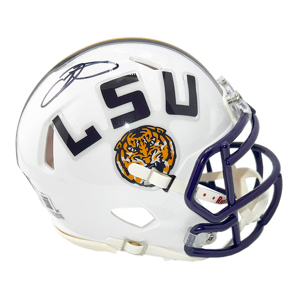 cheap white football helmets Odell Beckham Jr Signed LSU Tigers Speed Mini Football White Helmet (B — RSA
