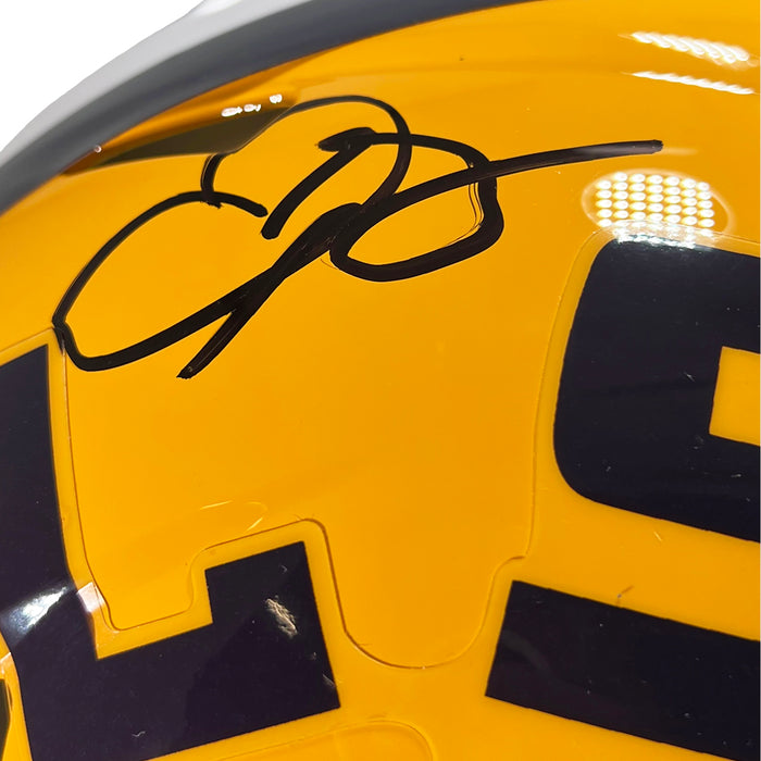 Odell Beckham Jr Signed LSU Tigers Authentic Speed Full-Size Football Helmet (Beckett)