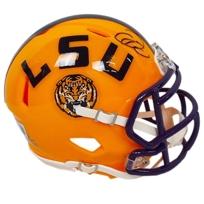 Odell Beckham Signed LSU Tigers Speed Mini Football Helmet (Beckett) - RSA