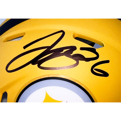Le'Veon Bell Signed Pittsburgh Steelers Alt 2025 Speed Mini Football Helmet (Beckett)
